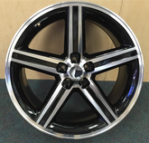 24" IROC Wheel 🌟 24X10 +10 5X120.65 🌟 C.B 74.2 Black Machined Rim ✅ Limited